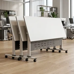 Folding Conference Table Modern Minimalist Design Movable Activity Stitching Office Table Foldable Training Table Chair