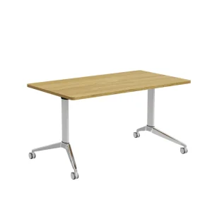 Folding Movable Flip Top Meeting Table Multi Functional Combined Study Long Desk