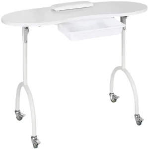 Folding Portable Manicure Table Desk Nail Table Desk with Collected Fan