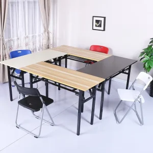 Folding Rectangular Training Table Learning Table Convenient Storage Space Saving for Study