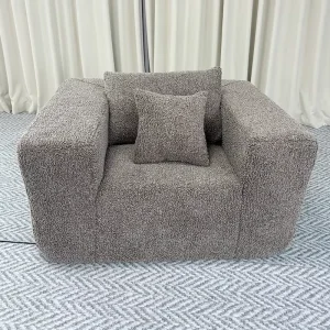 Folding Sofa Durable Fabric Space Saving Roll Packed Design Compressed Modern Sectional Upholstered ODM OEM Villa Workshop