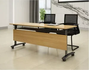 Folding Steel Training Table Chair Wheel Combination Desk Activity Splicing Mobile Long Conference Table