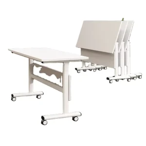 Folding Table Executive Office Desk Foldable and Movable Office Training Table for Conference Durable Executive Office Desk