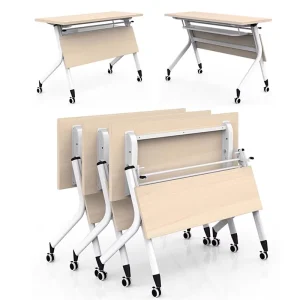Folding Table With Wheels Training Room Training Table Large Meeting Room Combination Conference Table