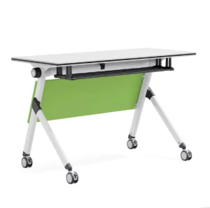 Folding Training Room Table With Wheels University School Furniture Classroom Double Students Adult Study Desk and Chair Set