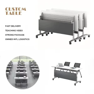 Folding Training Table Meeting Table Combination Moveable Stitching Office Tutorial Class Long Desk Meeting Table Desk
