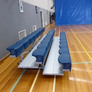 Football Movable Aluminium Gym Bleachers Tip and Roll Portable Event Grandstand Sport Stadium Bench Seat Metal Tribune Stand