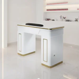 For Modern Wood Nail Manicure Table for Beauty Salons with CE ETL Certification and One Year Warranty