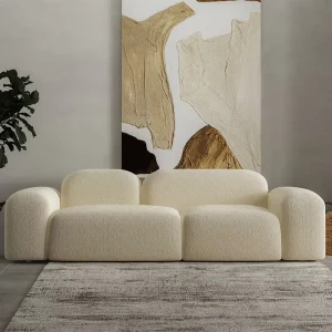 For Nordic Minimalist Light Luxury Designer Fabric Sofa Korean Creative Multi-seat Lounge for Living Room Household Furniture