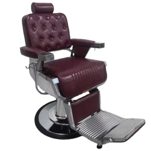 Foshan Factory Men’s Barber Chair Modern Black Synthetic Leather of High Quality Popular for Hair Salons Hotels
