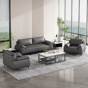 Foshan Furniture Modern Office Sofa Luxury Executive Ceo Office Leather Sofa Business Reception