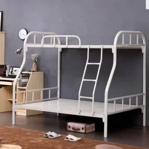 Foshan High Quality Extendable Modern School Student Dormitory Full Side Metal Double Decker Bunk Bed