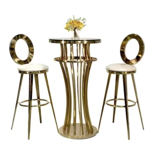 Foshan Luxury Gold Modern Bar Stools