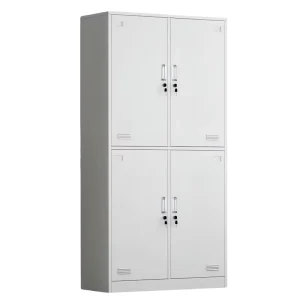 Four Door Metal Steel Cupboard for Document File Metal Steel Wardrobe Closet for Company Furniture Cabinet with Locks