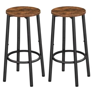 Four-Leg Light Luxury Modern Commercial Bar Counter Chair Height Stool Pedestal Base Metal High-Leg Stool