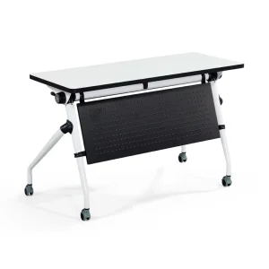 Frame Office Training Table Customizable Conference Table Foldable Training Desk Office Furniture Good Quality Metal Wood Modern