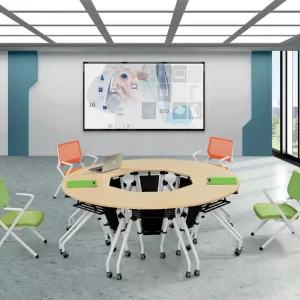 Frame Office Training Table Customizable Conference Table Foldable Training Table Metal Office Furniture