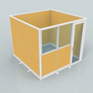 Frameless Tempered Glass Office Partition for Privacy Workspace