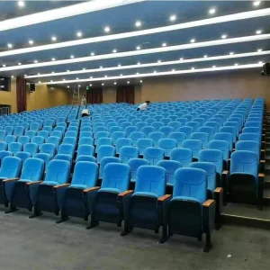 Free Customizable Logo Design Foldable Auditorium Chairs Suitable for Theaters Concert Halls Churches and Schools