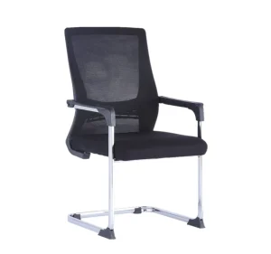 Free Sample Ergonomic Office Waiting Chairs Mesh Fabric Metal Leg Meeting Office Chair