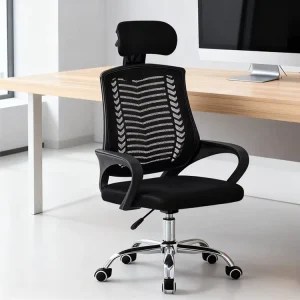 Free Sample High Quality Unbreakable Modern Mesh Adjustable Swivel Computer Office Chair With Headrest