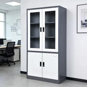 Freestanding Modern Office Vertical File Cabinet with Shelves Lockers Large Capacity Steel Commercial Furniture for Workshop