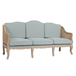 French Antique Style Hotel Outdoor Furniture Louis Royal Wedding 3 Seats Fabric Sectional Sofa