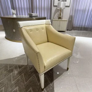 French Antique Wooden One Seat Corner Sofa Set Modern Feather Filled Upholstery Solid Wood Frame for Living Room Bedroom Hotels