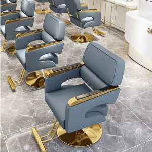 French Design Salon Barbershop Barber Chairs Hairdresser Used Men Hydraulic Barber Chairs