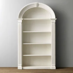French style Vintage Solid Wood Arched Children’s Bookcase Display Stand