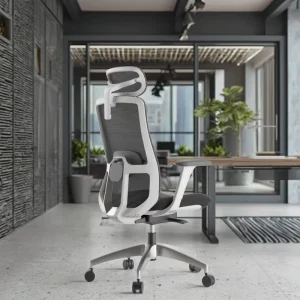 Full Mesh Boss Staff Ergonomic Executive Reclining Office Mesh Chairs Luxury Metal Aluminum Plastic Modern Swivel