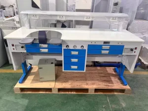 Full Set Custom Layout Dental Laboratory Furniture Combined Desk for Complete Dental Restoration Factory