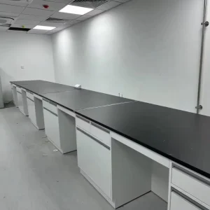 Full Steel Electronic Lab Table Central Workstation for Industrial Electronic Analysis Lab