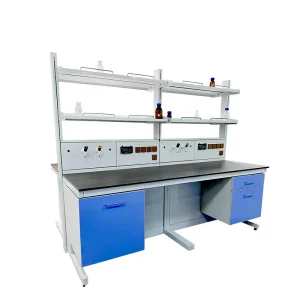 Full Steel Laboratory Furniture Physical Chemistry Lab Bench Tables for School and Hospital