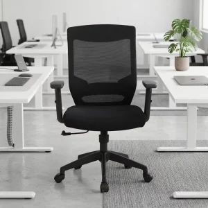 Furniture Factory Direct Sale Ergonomic Office Mesh Task Chairs Swivel Revolving Mid Back Adjustable Height 2D Adjustable