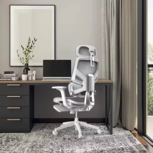 Furniture Office Chair Ergonomic Metal Frame Adjustable Headrest Premium Mesh Ergonomic Office Chair With Footrest