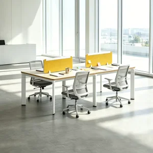 Furniture Office Workstation Desk Custom 2 4 Way Workstation Modern Office Desks Cubicle Coworking 4 Seater Work Table