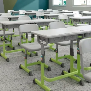 Furniture Primary School Single Table Seat Adjustable Study Student Desk and Chair for Kids