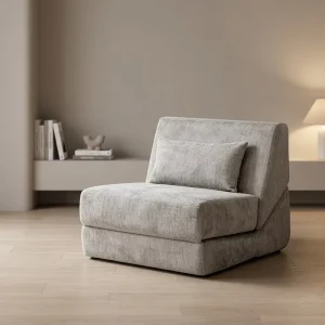Furniture Set Convertible One Seat Washable Fabric Sofa Bed Modular Sectional Modern Design Living Room Apartments Hotels