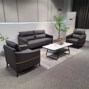 Furniture Sofa Leather Sofa Set Modern Classic Office Sofa