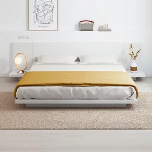 GCON Modern Luxury Wooden Bed King Size Classic Design for Home Bedroom Hotel Furniture Sets