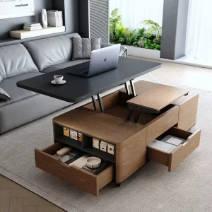 GEDO Factory Multi functional Wooden Coffee Table Living Room Furniture Simple Design