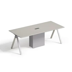 GENOVA Modern Wood Panel Conference Table Modular Extendable Office Furniture for Hotels Home Offices 8 Seating Capacity