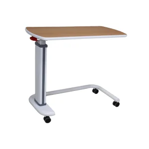 GINEE MEDICAL Hospital Overbed Table Adjustable Medical Dining Table for Patients Sturdy & Easy Clean Clinic Hospital