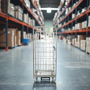 Galvanized Steel Four Wheel Laundry Trolley Cart Hotel Service Roll Container Clothes Storage Hand Trolleys