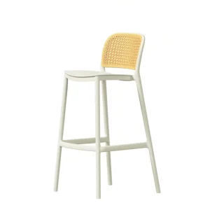 Garden High Leg Stool Outdoor Rattan Stool Chair Plastic Restaurant Dining Chairs Stools Bar Chairs