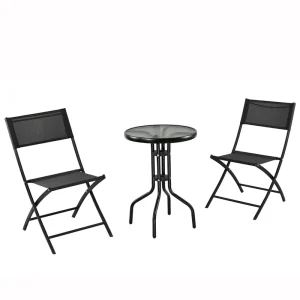 Garden Use Factory Direct Sales Hotel Use Furniture Folded Set Cafe Table and Chair Gardens Mini Bar Table for Outdoor Furniture