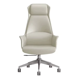 Genuine Leather Ergonomic Office Chair Adjustable Height Reclining Minimalist Design Standard Headrest For Office Home Live
