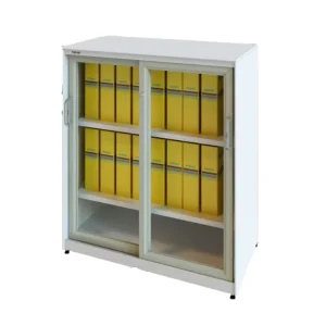 Glazed Swing Door Steel File Cabinet Price