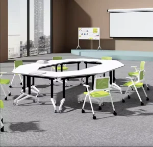Glory Merge Factory Custom Office Commercial Furniture Direct Sale Foldable Design Metal Wood Conference Table Training Table